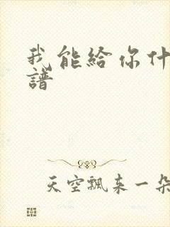 我能给你什么歌谱