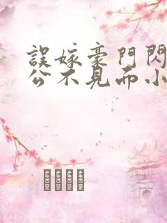 误嫁豪门闪婚老公不见面小说免费