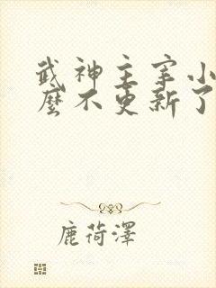 武神主宰小说怎么不更新了呢