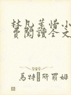 林凡叶惜小说免费阅读全文