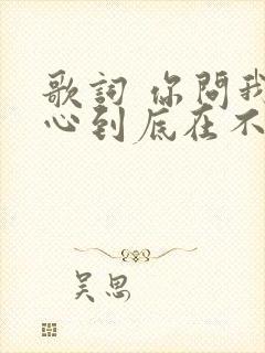 歌词 你问我的心到底在不在