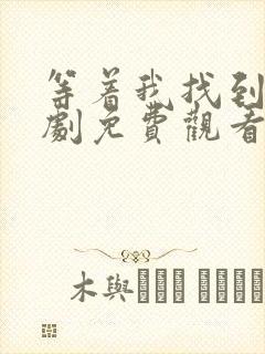 等着我找到我短剧免费观看