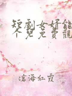 短剧女婿能当半个儿免费观看全集