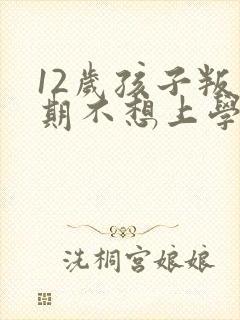 12岁孩子叛逆期不想上学了咋办