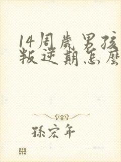 14周岁男孩的叛逆期怎么办