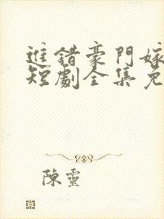 进错豪门嫁对郎短剧全集免费观看