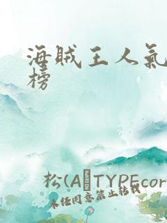 海贼王人气排行榜