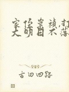 家侄崇祯,打造大明日不落小说 小说