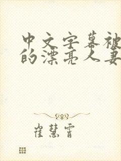 中文字幕被侵犯的漂亮人妻