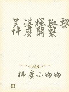 吴湛辉与黎桂康什么关系