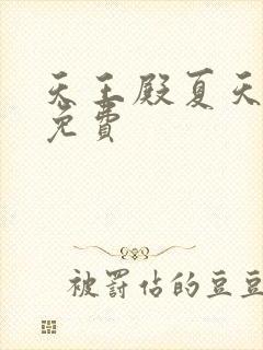 天王殿夏天小说免费