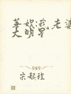 华娱:我老婆是大明星