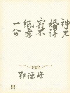 一纸宠婚神秘老公惹不得免费阅读全文