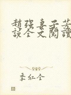 赵强妻子芳姨小说全文阅读