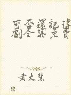 可否还记得我短剧全集免费观看