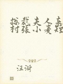 总裁夫人来自农村张小麦短剧免费观看