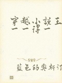 穿越小说王妃问一一得一