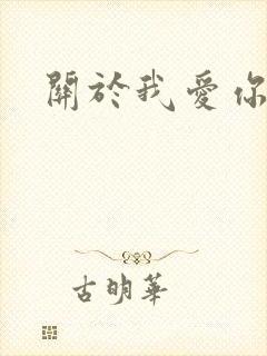 关于我爱你歌词