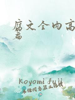 腐文全肉高h短篇