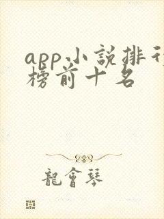 app小说排行榜前十名
