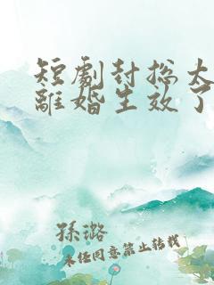 短剧封总太太的离婚生效了在线观看