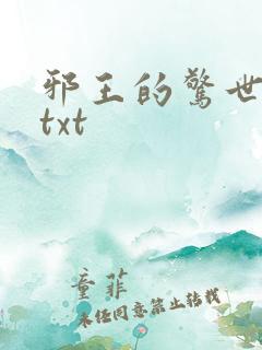 邪王的惊世宠妃txt