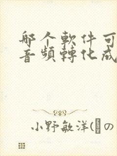 哪个软件可以把音频转化成文字