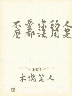 不爱你的人说什么都没用是什么歌