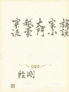 穿越大家族之风流豪门小说