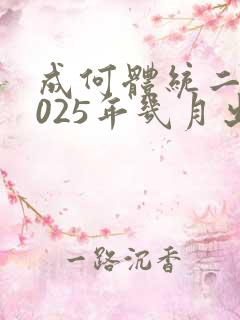 成何体统二季2025年几月出