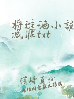 将进酒小说无删减版txt