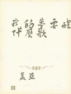 我的梦要醒了是什么歌