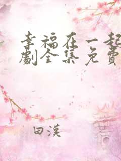 幸福在一起电视剧全集免费观看