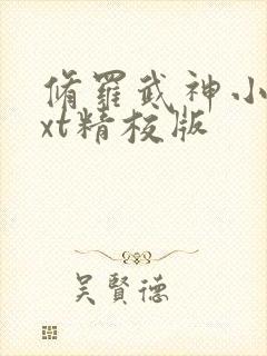 修罗武神小说txt精校版