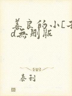 善良的小[子bd无删版