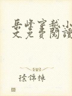 岳峰穿越小说全文免费阅读最新