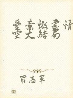 爱意燃尽情深成空大结局