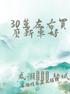 30万左右买什么新车好