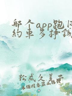 哪个app跑网约车多挣钱