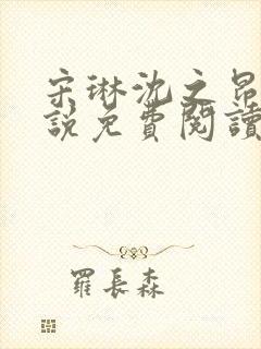 宋琳沈之昂的小说免费阅读最新章节