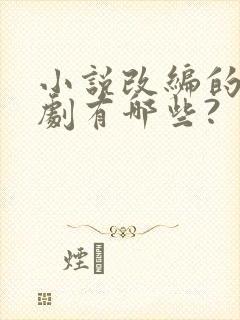 小说改编的电视剧有哪些?