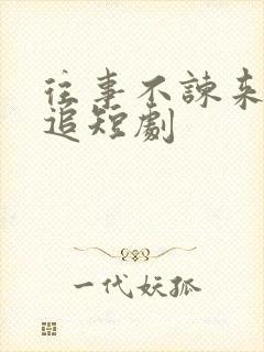 往事不谏来日可追短剧