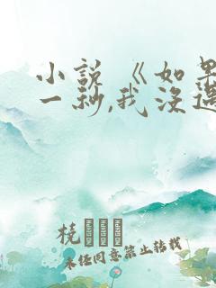 小说 《如果这一秒,我没遇见你》