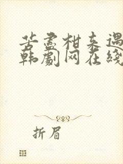 苦尽柑来遇见你韩剧网在线观看