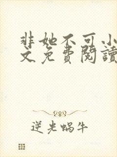 非她不可小说全文免费阅读