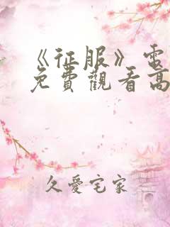 《征服》电视剧免费观看高清