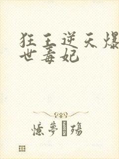 狂王逆天爆宠惊世毒妃