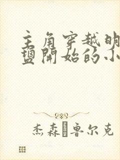 主角穿越明朝卖盐开始的小说