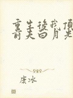 重生后我顶替了前夫白月光txt下载全本