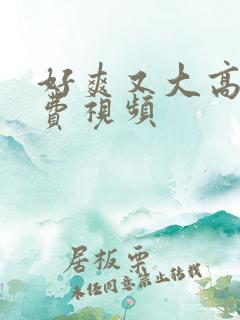 好爽又大高潮免费视频